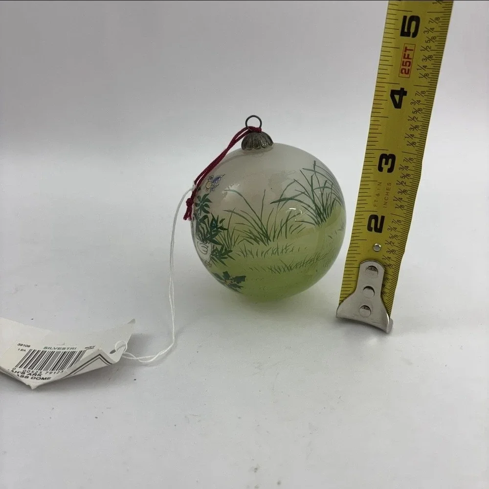 Silvestri Noah's Ark In Glass Dome Ornament Hand Painted